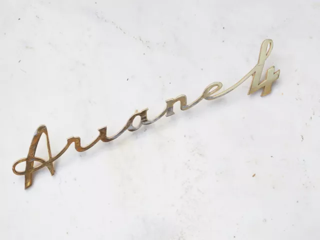 AUTOMOBILIA - SIMCA Ariane 4 - Insigne Monogramme Plaque Logo Sigle