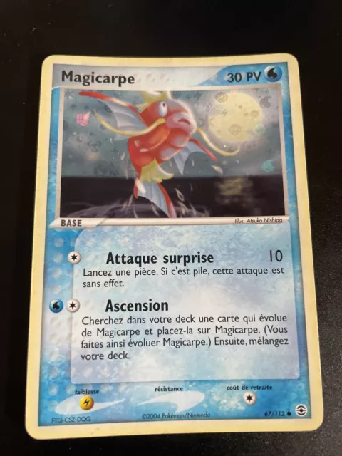 Magicarpe Holo - Pokemon 67/112 Ex Red Light Green Leaf Good Condition Fr