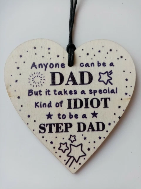 Festa del papà divertente grazie passo papà placca cuore in legno regalo papà papà papà passo papà