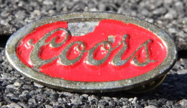 Vintage Coors Beer Vest Biker Punk Gothic Grunge Lapel Pin Lapel Collar