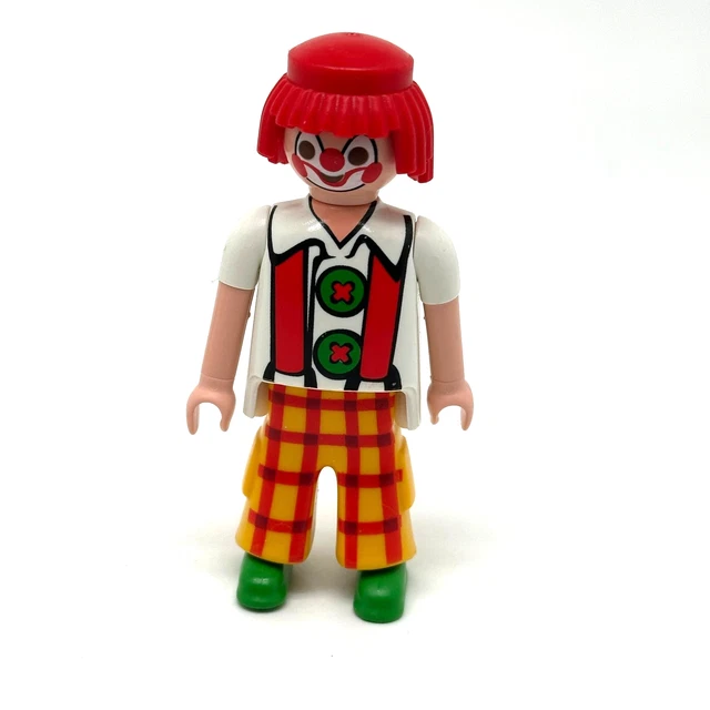 PLAYMOBIL vintage city cirque duo clown blanc auguste set 3392 de 1987