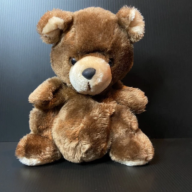 RUSS BERRIE STUFFED Full Body TEDDY Brown Bear PUPPET Plush Toy 11 ...