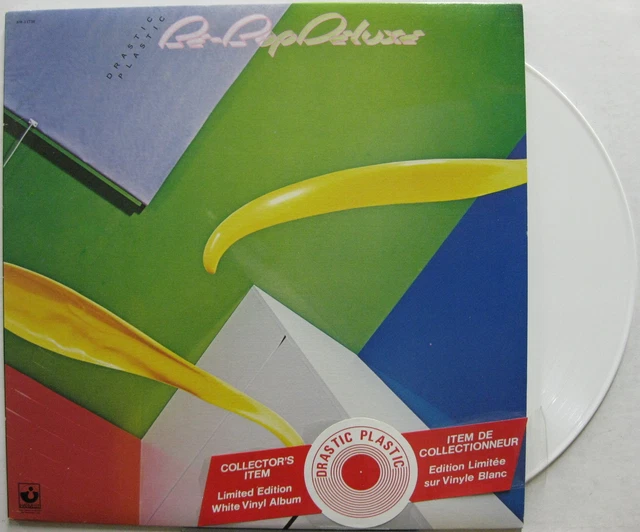 BE BOP DELUXE Drastic Plastic 1978 CANADA Only WHITE Vinyl LP Bill Nelson MINTY