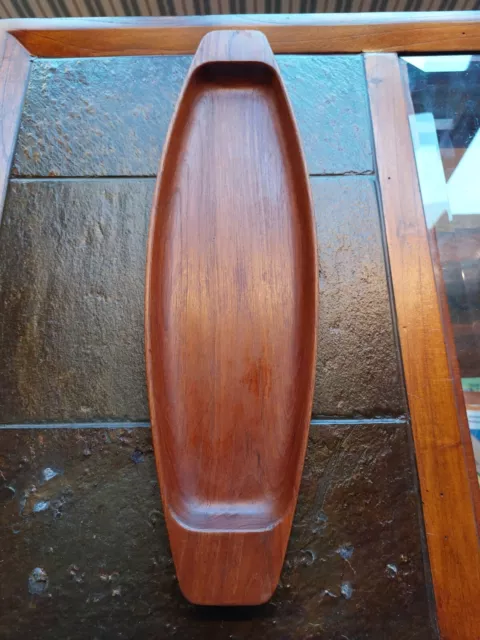 Mid Century Modern Theodor Skjode Knudsen DANISH Wood Tray Surfboard 21" DENMARK