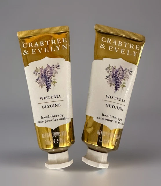 CRABTREE EVELYN Wisteria Hand Therapy Cream 2x45g Limited Edition