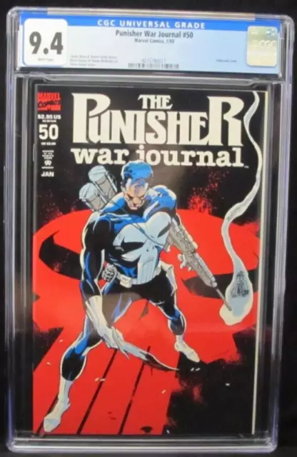 Punisher War Journal #50 CGC 9.4 NM Embossed Cover 1993 Marvel Comics MCU