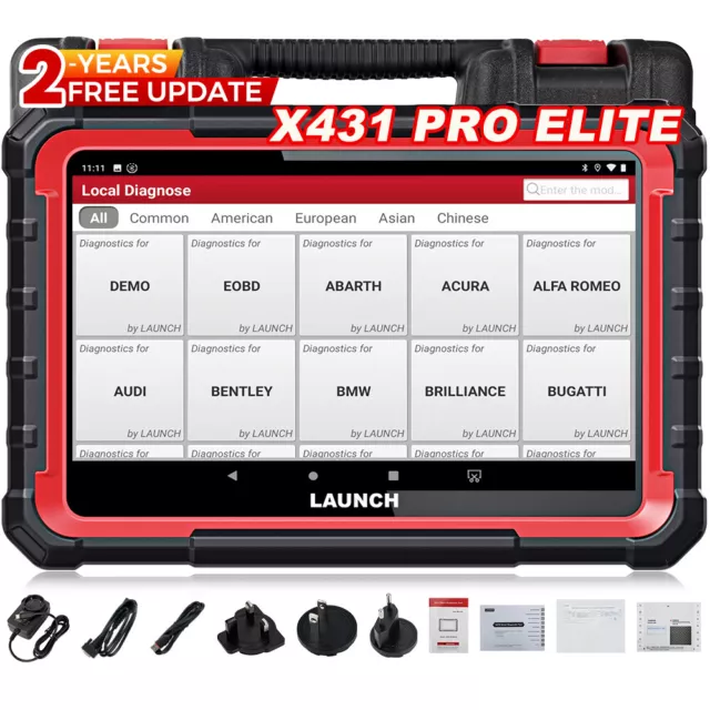 2024 LAUNCH X431 PRO ELITE Valise Diagnostic Auto Codage en Ligne de l'ECU CANFD