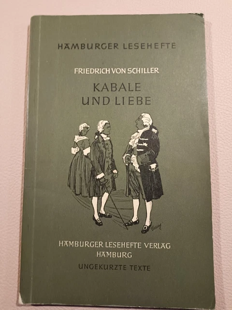 FRIEDRICH SCHILLER: KABALE und Liebe, 19. Hamburger Lesehefte EUR 1,00