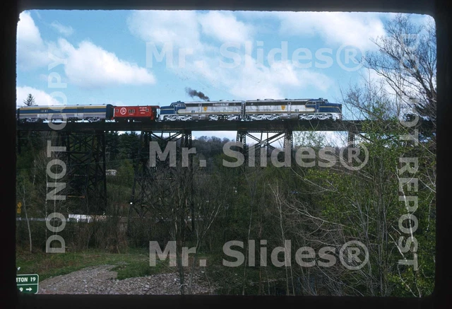 Original Slide D&H Delaware & Hudson ALCO PA1 18 & 19 W/Special Psgr Action 1973