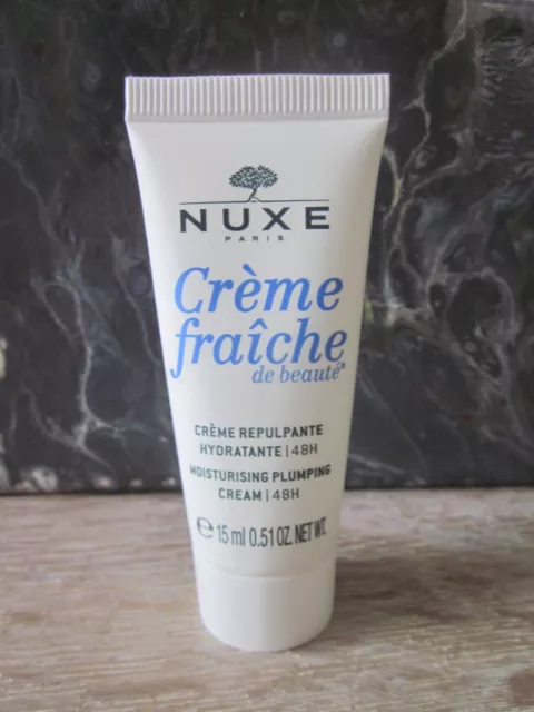 NUXE Creme fraiche Volumen-und Feuchtigkeitsspendende Creme 15 ml NEU !