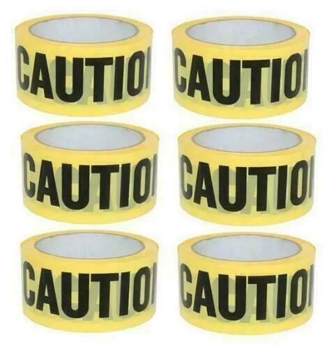 50M Pvc Caution Tape Roll Self Adhesive Hazard Safety Warning Tape Multi Listing