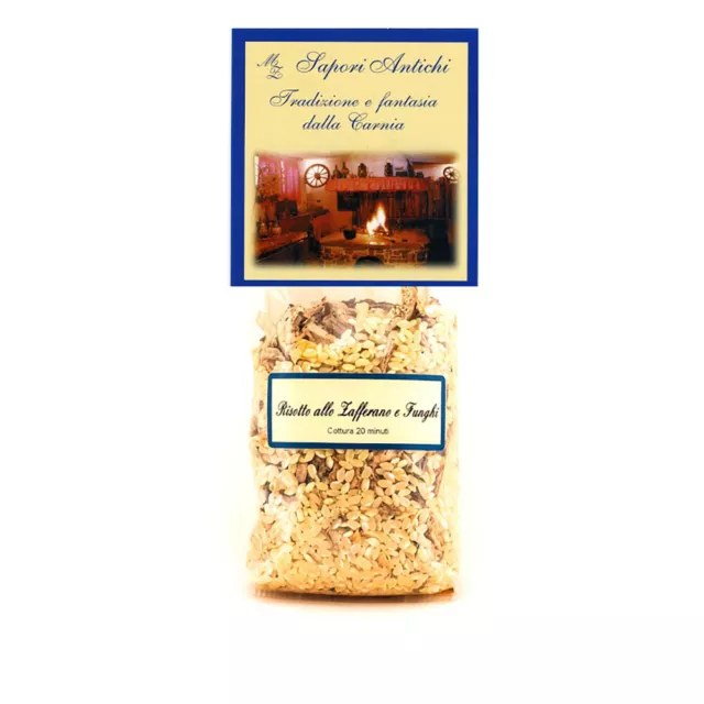Sapori Antichi - Reis mit Safran & Steinpilzen - Risotto Funghi Zafferano - 250g