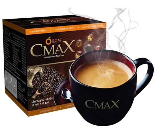 Extractos instantáneos de hierbas de café S.O.M Cmax ginseng coreano dietético sin azúcar x3