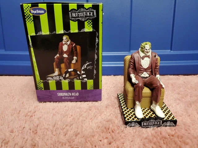 Royal Bobbles Beetlejuice Shrunken Head Bobblehead Hot Topic Exclusive Bobble 7