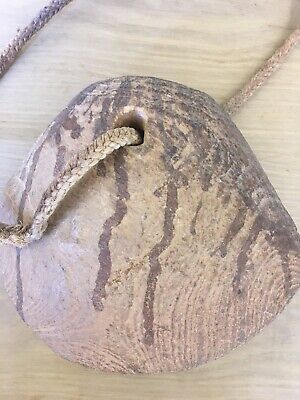 African Ethiopian Wood Camel Bell, Antique 7 Inch 3