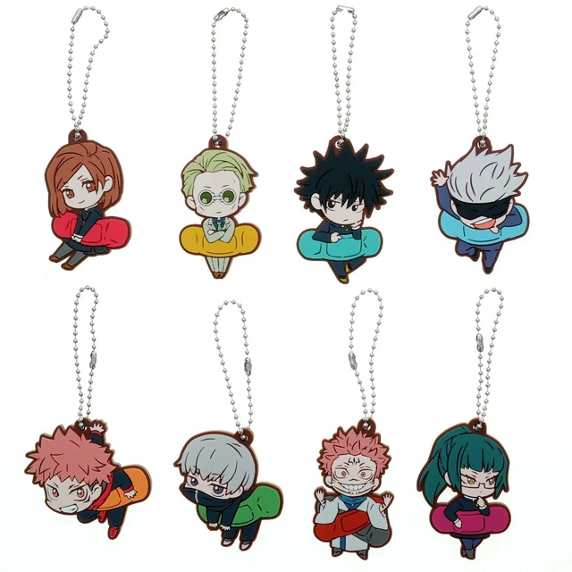 JUJUTSU KAISEN ANIME Rubber Strap Keychain Capsule Figure 1 Random