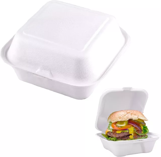 Edenpack Bagasse Burgerbox umweltfreundliche Klappschale Takeaway Boxen kompostierbar R