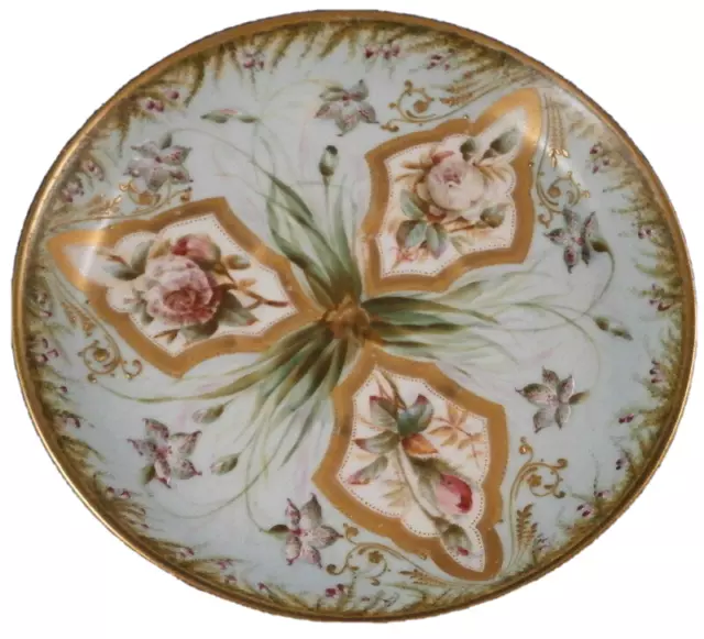 Antiguo Platillo Floral de Porcelana Copeland del Siglo XIX Inglaterra Porcelana Británica