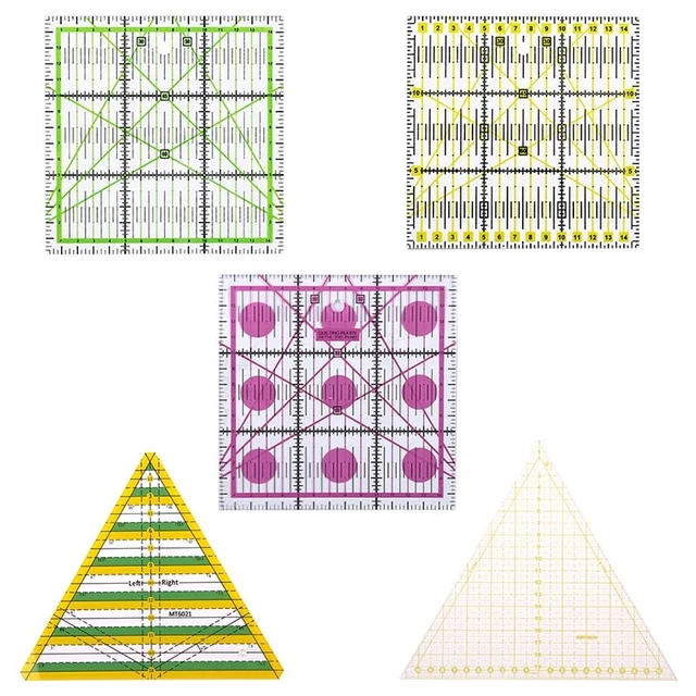 Acrylic Ruler Sewing Patchwork Square/Triangle Rulers Drawing Tool For Tailor