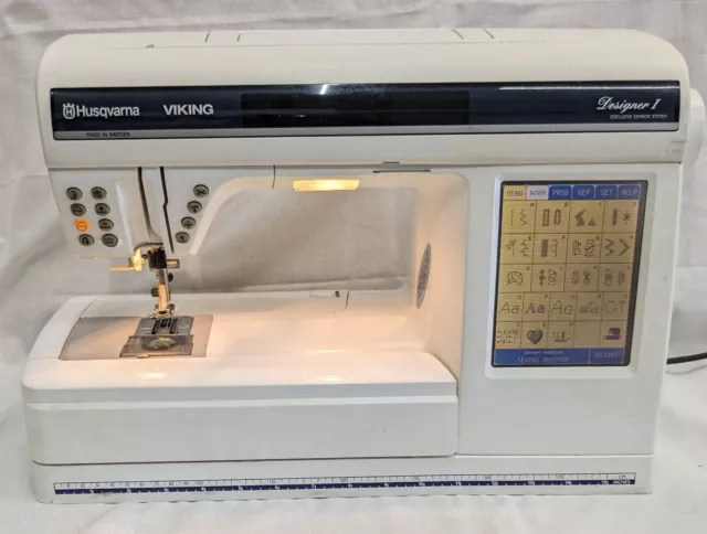 Husqvarna Viking Designer 1 USB Sewing & Embroidery Machine w/ Case & Pedal