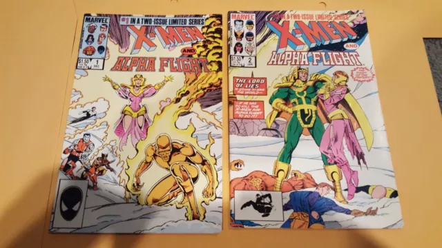 X-Men And Alpha Flight 1, 2 Mini Series Marvel Comics 1984