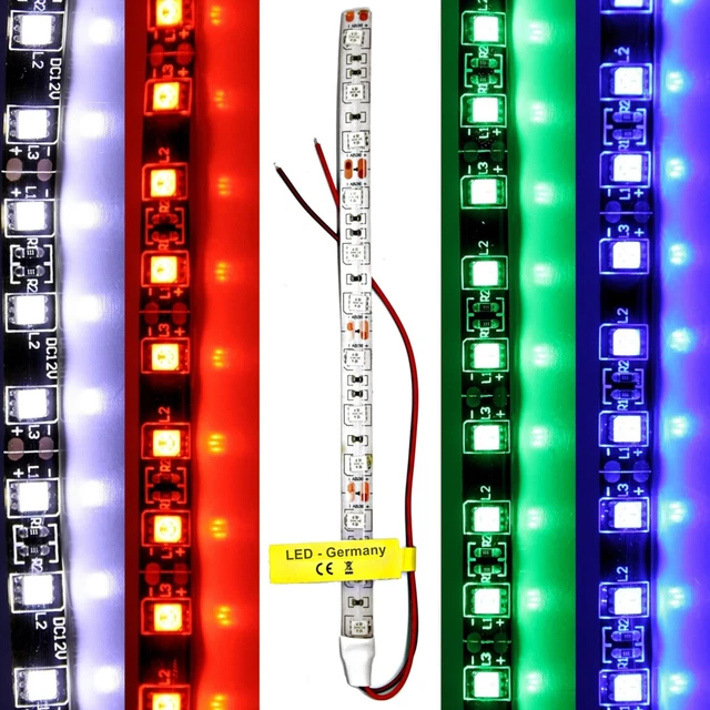 Bande LED Auto-Adhésive 12V Ou 24V Pour Voiture Camion - Éclairage Intérieur - Neuf