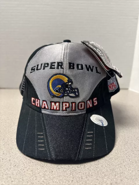 New — St. Louis Rams Super Bowl XXXIV Champions VTG Puma Strapback Hat - 2000