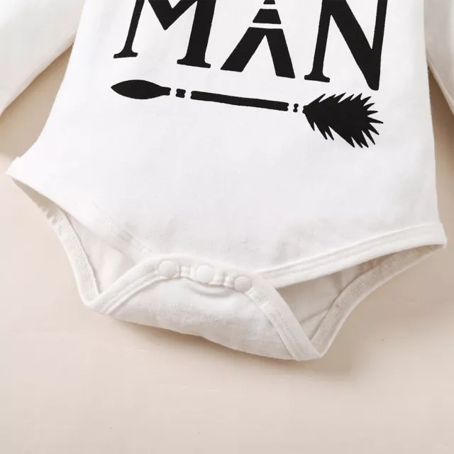 3PCS Newborn Baby Boys Long Sleeve Tops Pants Hat Outfits Tracksuit Clothes Set 5