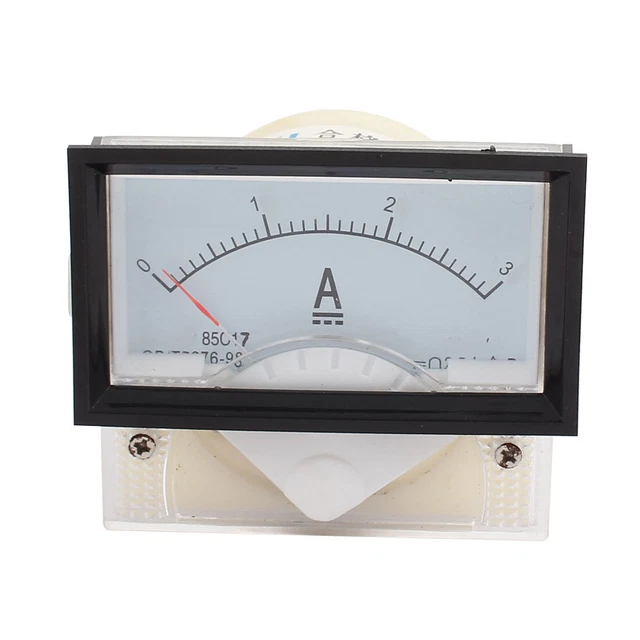 Einbau Amperemeter Einbauinstrument 0 - 3A DC Messinstrument Analog 85C17-A