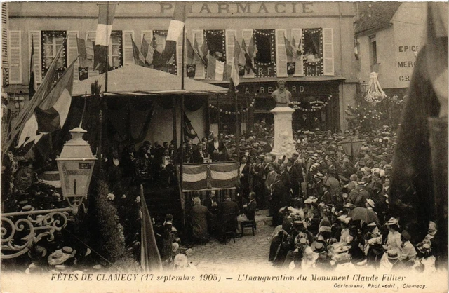 CPA Fetes de CLAMECY 1905 Inaug. Du Mon. Claude Fillier (864907)