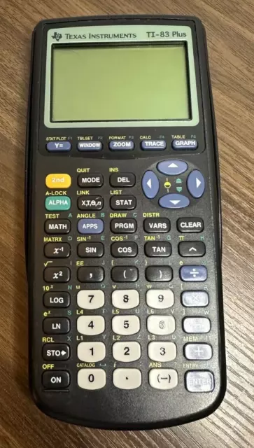 Texas Instruments TI-83 Plus Graphing Calculator with Cover - Tested/Works