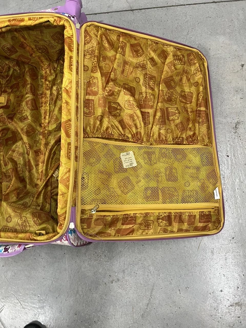 Samantha Brown Classic Pink Croc Embossed  Spinner Wheeled Upright Luggage 14