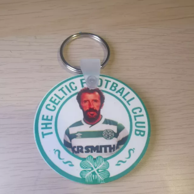 Danny Mcgrain Celtic Football Club Double Sided Round Keyring MDF 5cm