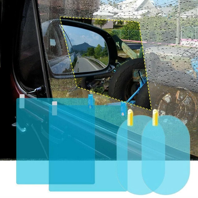 4pcs/set Car Rear View Mirror Protective Anti Fog Window Clear Rainproof Film FS 5