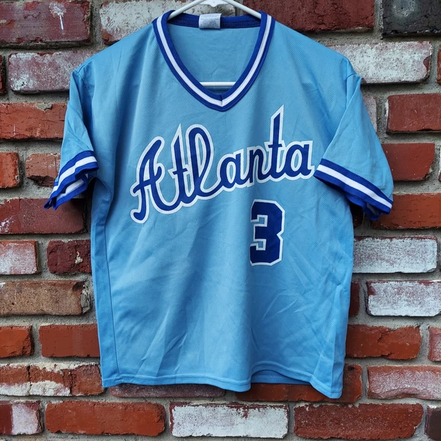 Vintage Dale Murphy 1982 Atlanta Braves Throwback Light Blue Men's Jersey Vintage Dale Murphy 1982 Atlanta Braves Throwback Light Blue Men's Jersey