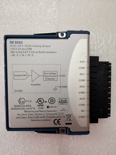 National Instruments 1PZ NI-9263 cDAQ modulo di uscita analogico NI 9263