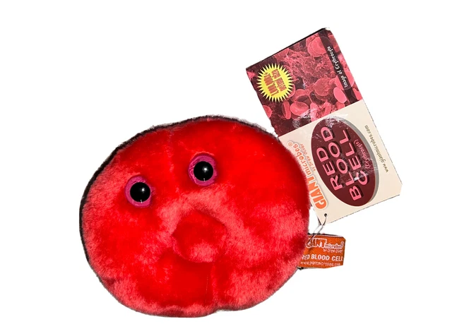 GIANT MICROBES RED BLOOD CELL XL SIZE Stuffed Plush Hemoglobin Biology giant-microbes-red-blood-cell-xl-size-stuffed-plush-hemoglobin-biology