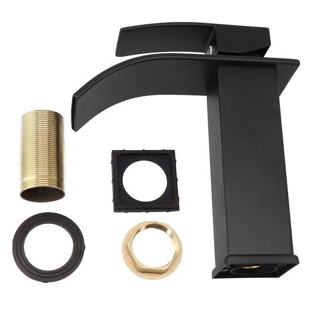 Grifo de lavabo grifo de agua fría individual negro fregadero de cocina grifo antiguo