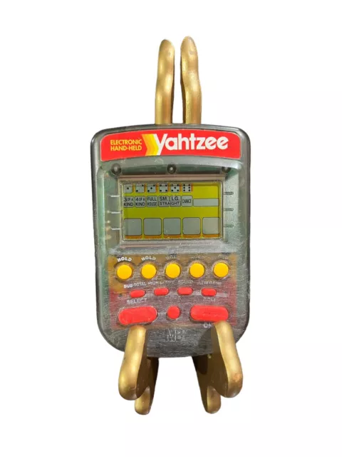 Vintage 1995 Milton Bradley MB Electronic Hand-Held Yahtzee Game Tested Works