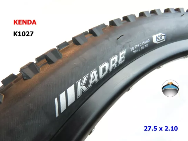 KENDA K1027 KADRE KS Bike Tyre 27.5 x 2.10 Puncture Resistant ETRTO 52 584 24.99 PicClick UK