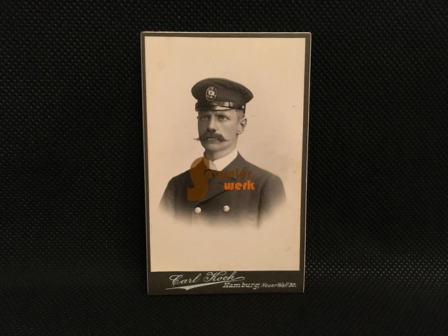 CDV Portrait-Foto von Carl Koch Hamburg - Offizier Hamburg-Amerika-Linie HAPAG