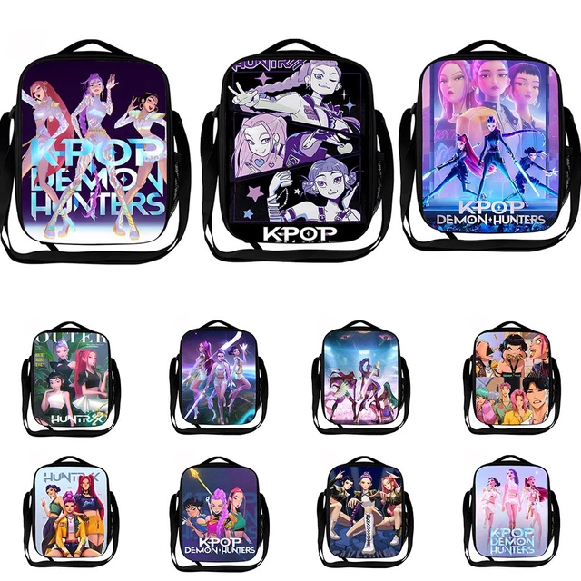 KIDS GIRLS K-POP Demon Hunters Insulated Lunch Box School Picnic Food ...