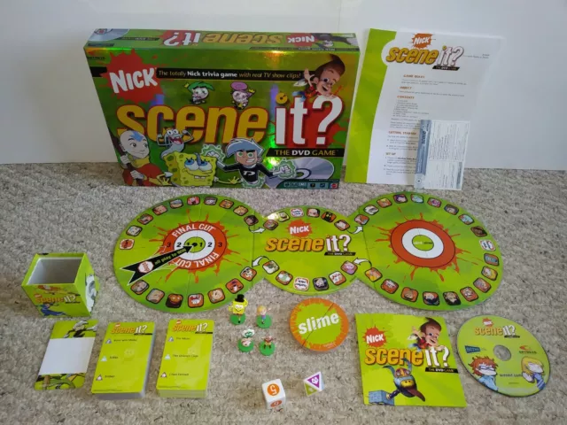 Nickelodeon SCENE IT? NIcktoons DVD Trivia Board Game COMPLETE / GREAT SHAPE!