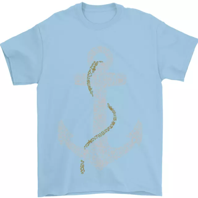 Sailing Anchor Sailor Boat Captain Ship Mens T-Shirt 100% Cotton