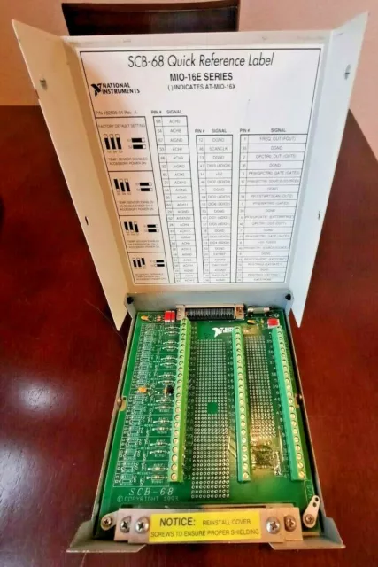 National Instruments NI SCB-68 Shielded I/O Connector Block / Screw Terminal