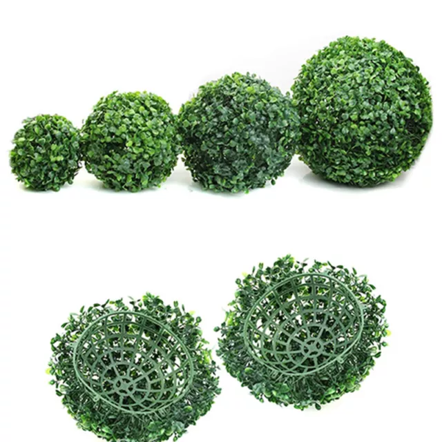 Artificial Plant Ball Colorfast Verdant Wear Resistant Topiary Ball Green