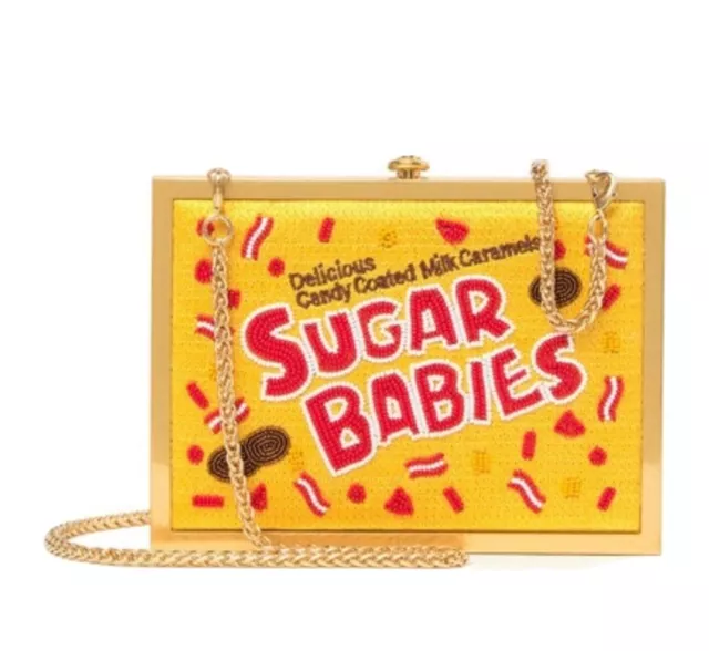 Rare Alice + Olivia Darla Sugar Babies Candy Shirley Dots Top Clutch Purse Bag