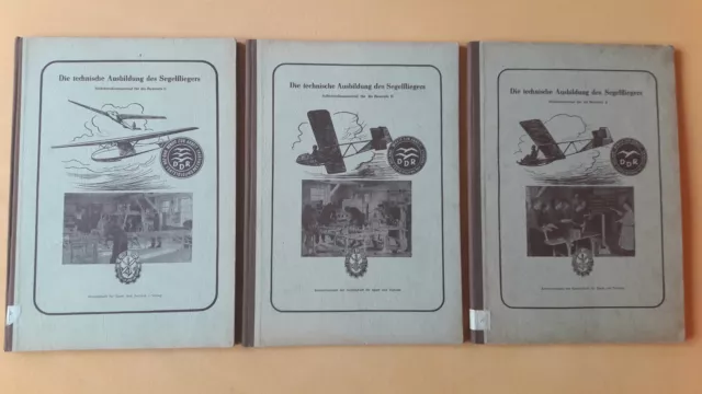 GST Die technische Ausbildung des Segelfliegers, 3 Bände, 1954