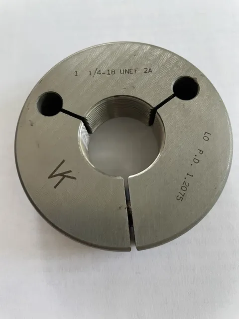 1-1/4-18 Unef-2A Thread Ring Gage No Go Only Pd= 1.2075 Vk Gage Co