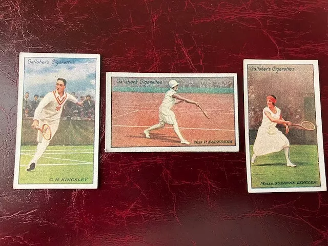 Gallaher Lawn Tennis Celebrities 1928 # 3, 16 and 33